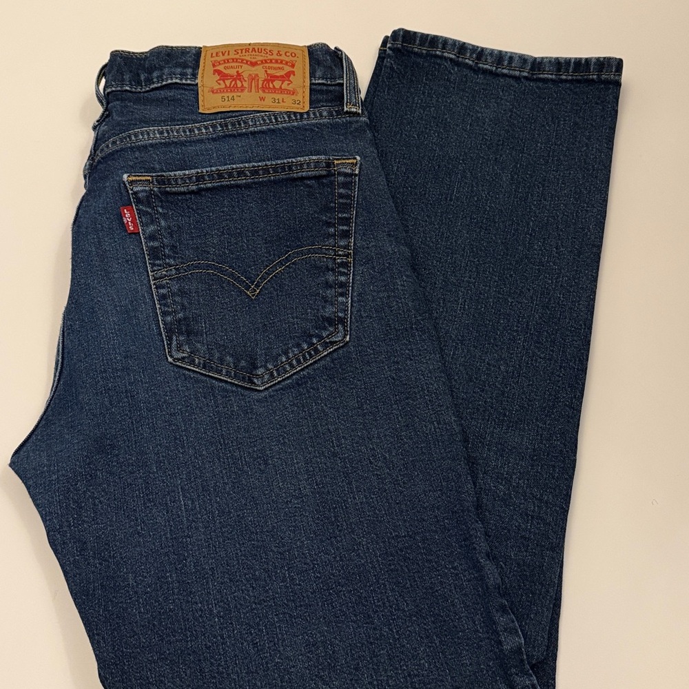 Levi's Dark Blue Straight-Leg Jeans